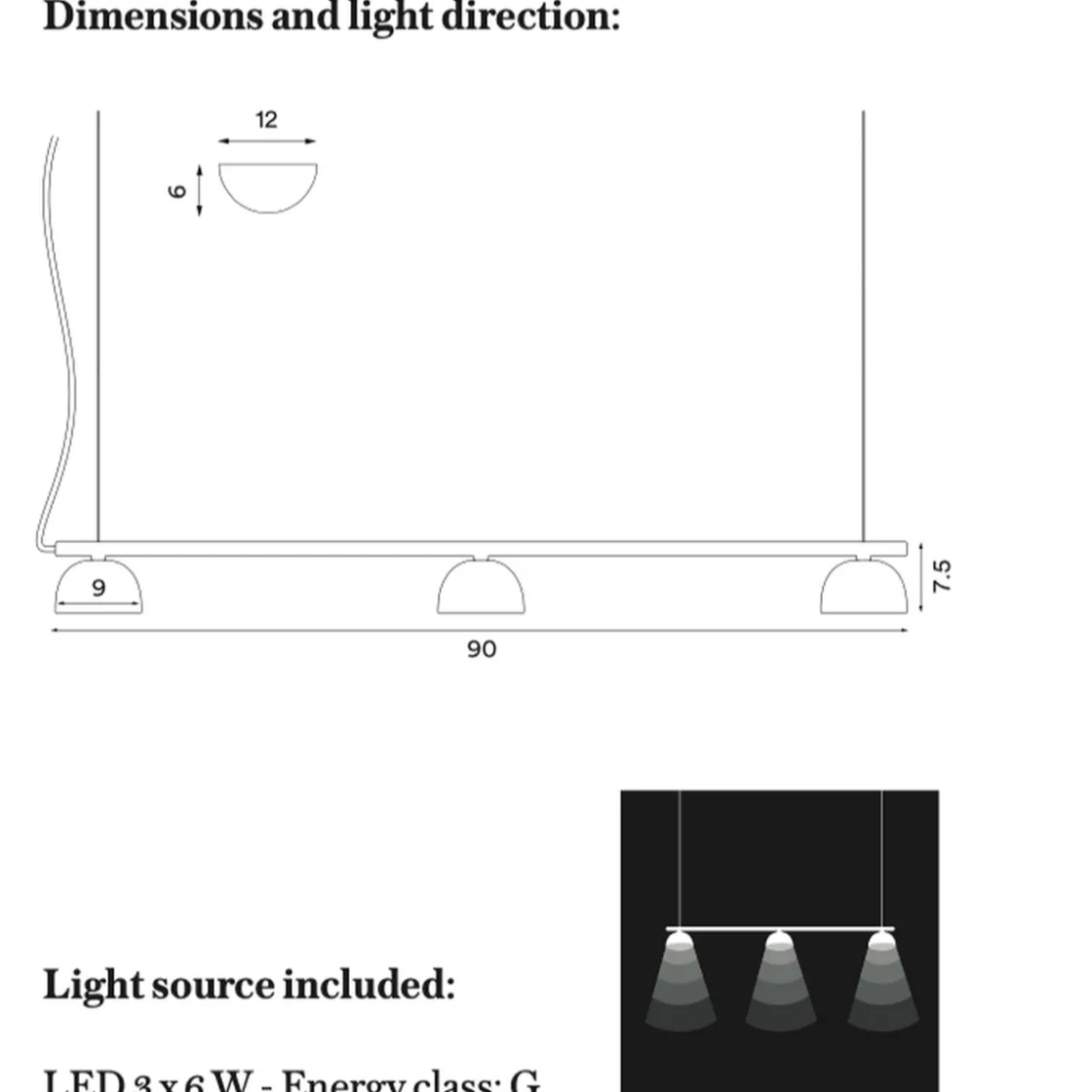 Northern Kjøkkenbelysning Tak|Takpendler<Blush Rail 3 takpendel