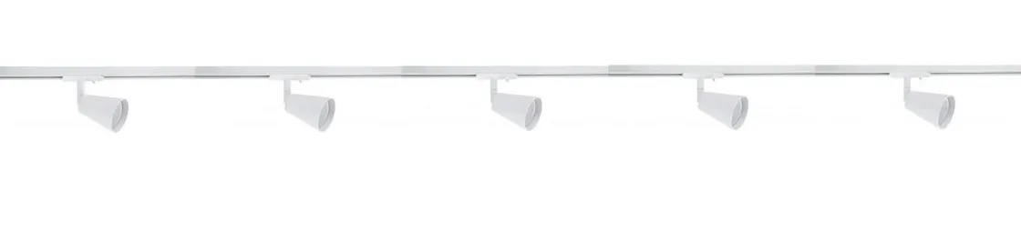 NorDesign Kjøkkenbelysning Tak|Vox Spotskinner<Bocca spotskinne 5 spotter 2 meter - Pure white