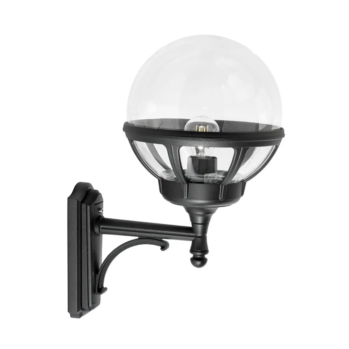 Norlys Lightup-Pris|Utelamper - Klassiske Vegglamper<Bologna 360 - /Klar kuppel