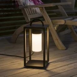 Konstsmide Lykter<Bologna lanterne 45,5 cm - Svart/Opalhvit