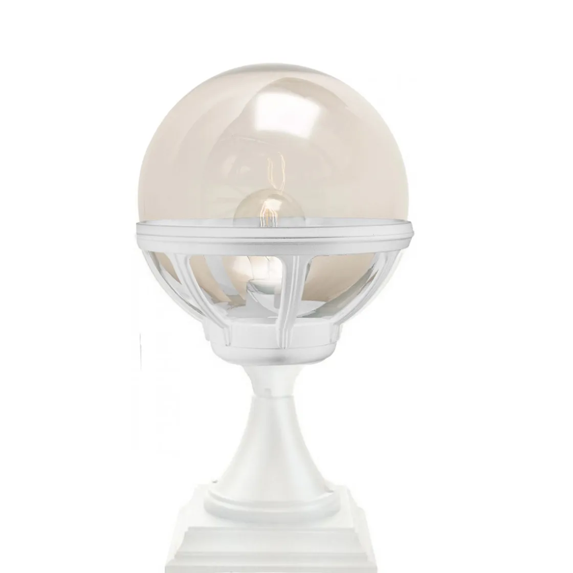 Norlys Lightup-Pris|Portstolper<Bologna portstolpe 312 - Hvit/ Klart glass