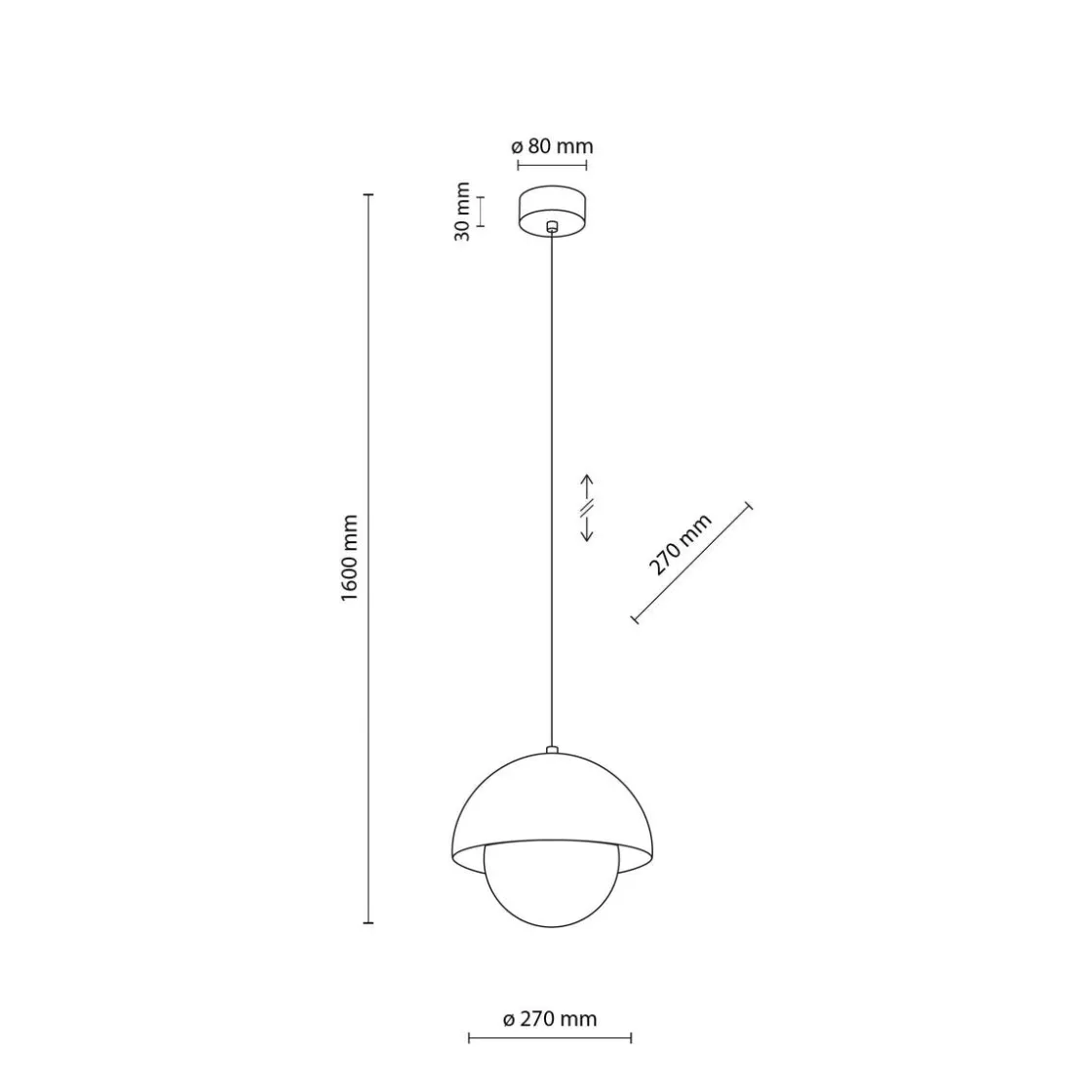 TK Lighting Kjøkkenbelysning Tak|Takpendler<Bono takpendel 27 cm