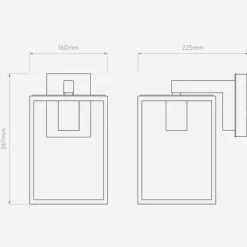 Astro Lighting Utelamper - Klassiske Vegglamper<Box Lantern 270 vegglampe utendørs -