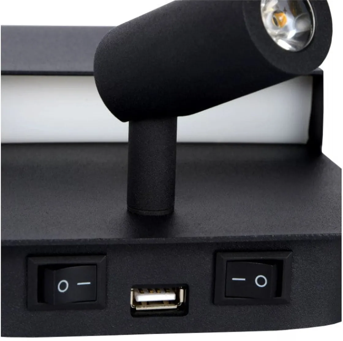 Lucide Leselamper|Vegglamper Med Usb<Boxer vegglampe 10W 3000 Kelvin m/USB -