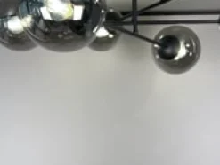 Emibig Kjøkkenbelysning Tak|Taklamper / Takplafonder<Brendi rund taklampe 6 lys - Svart/Klart glass