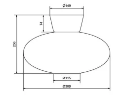 Belid Kjøkkenbelysning Tak|Baderomsbelysning Tak<Bullo taklampe XL 38 cm IP21 - Messing/Opal glass