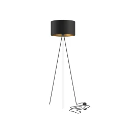 Nowodvorski Interiørlamper Gulv<Cadilac gulvlampe - Svart/Gullfarget