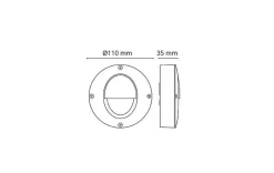 Sg Armaturen As Lightup-Pris|Utelamper - Veggskjold / Plafond<Callisto Wall 4W LED spot