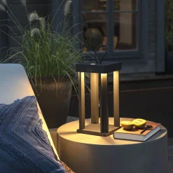 Konstsmide Lykter<Cannes lanterne bord/gulv IP54 oppladbar -