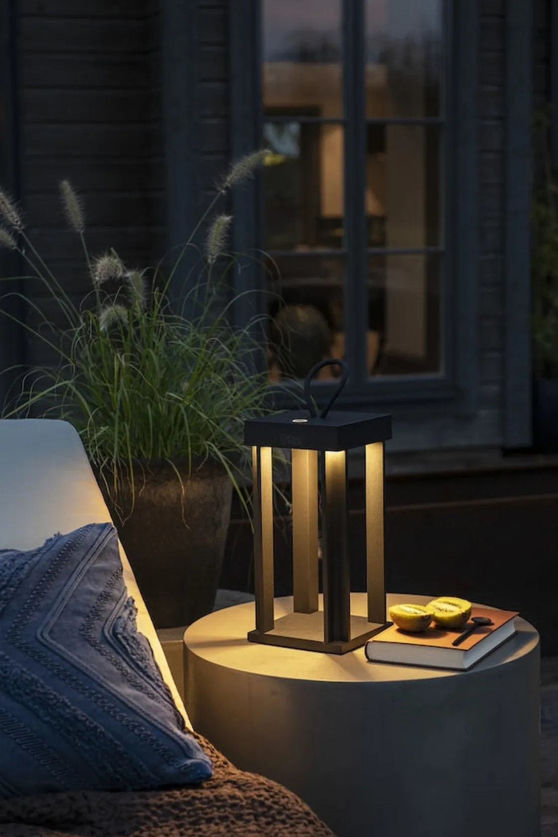 Konstsmide Lykter<Cannes lanterne bord/gulv IP54 oppladbar -