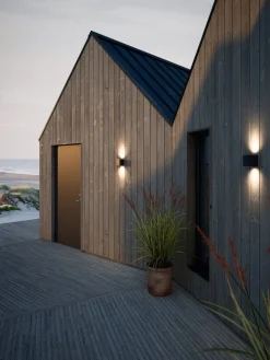 Nordlux Utelamper Til Kystområder|Utelamper Med Opp/Ned Lys<Canto kubi 2 vegglampe seaside IP44 2x6W 3000 Kelvin