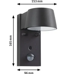 Paulmann Utelamper Med Opp/Ned Lys<Capea vegglampe utendørs IP44 6W 2200/3000 Kelvin - Sensor
