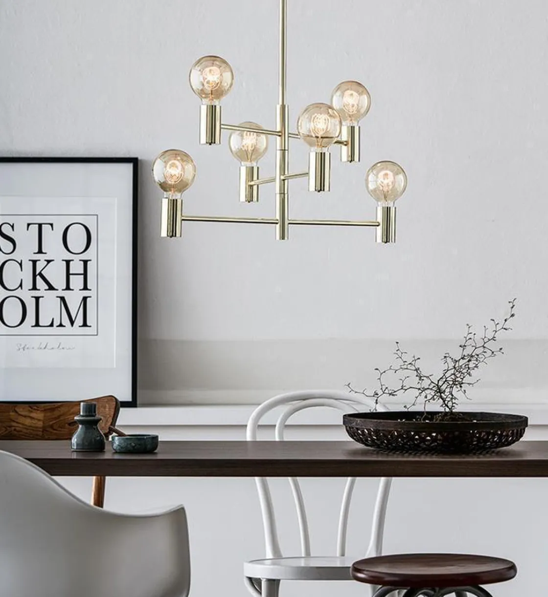 Marksløjd Kjøkkenbelysning Tak|Lysekroner<Capital pendel - Messing - Messing