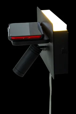 Aneta Lighting Leselamper|Vegglamper Med Usb<Cargador vegglampe med trådløs lader og USB -