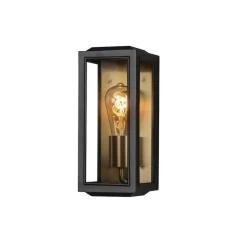 Konstsmide Lightup-Pris|Utelamper - Veggskjold / Plafond<Carpi vegglampe utendørs H30 cm IP44 - Svart/Messing