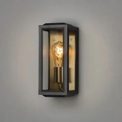 Konstsmide Lightup-Pris|Utelamper - Veggskjold / Plafond<Carpi vegglampe utendørs H30 cm IP44 - Svart/Messing