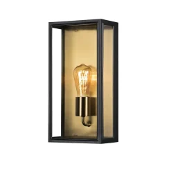 Konstsmide Lightup-Pris|Utelamper - Veggskjold / Plafond<Carpi vegglampe utendørs H40 cm IP44 - Svart/Messing