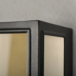 Konstsmide Lightup-Pris|Utelamper - Veggskjold / Plafond<Carpi vegglampe utendørs H40 cm IP44 - Svart/Messing