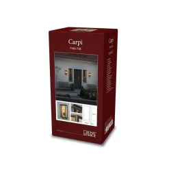 Konstsmide Lightup-Pris|Utelamper - Veggskjold / Plafond<Carpi vegglampe utendørs H40 cm IP44 - Svart/Messing