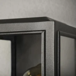 Konstsmide Lightup-Pris|Utelamper - Veggskjold / Plafond<Carpi vegglampe utendørs IP44 - Svart/Klart glass