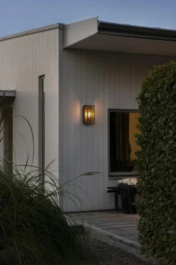 Konstsmide Lightup-Pris|Utelamper - Veggskjold / Plafond<Carpi vegglampe utendørs IP44 - Svart/Klart glass