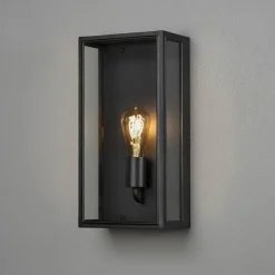 Konstsmide Lightup-Pris|Utelamper - Veggskjold / Plafond<Carpi vegglampe utendørs IP44 - Svart/Klart glass