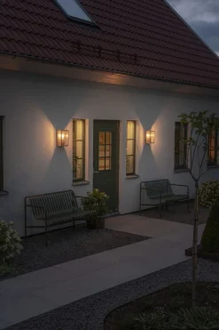 Konstsmide Lightup-Pris|Utelamper - Veggskjold / Plafond<Carpi vegglampe utendørs IP44 -