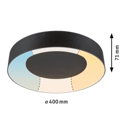 Paulmann Baderomsbelysning Tak|Kjøkkenbelysning Tak<Casca taklampe 40 cm 23W IP44 3000-6500 Kelvin 2100 lumen- 3-step moodmaker