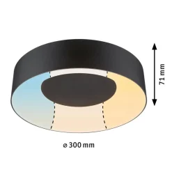 Paulmann Baderomsbelysning Tak|Kjøkkenbelysning Tak<Casca taklampe 30 cm 16W IP44 3000-6500 Kelvin 1500 lumen- 3-step moodmaker