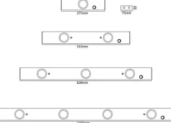 Sg Armaturen As Kjøkkenbelysning Benk<Chef pluss 2 x 4,5W LED 2700K