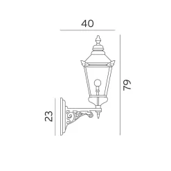 Norlys Lightup-Pris|Utelamper - Klassiske Vegglamper<Chelsea vegglampe 954