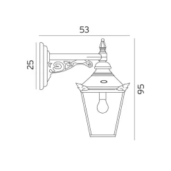 Norlys Lightup-Pris|Utelamper - Klassiske Vegglamper<Chelsea vegglampe 964