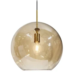 Design by Grönlund Kjøkkenbelysning Tak|Takpendler<Chester takpendel 35 cm - Messing/Amberfarget glass