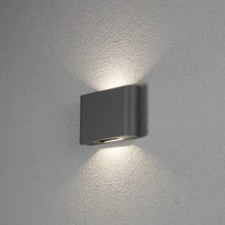Konstsmide Utelamper Med Opp/Ned Lys<Chieri vegglampe 2x6W - Mørk