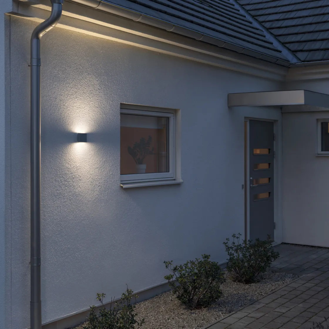 Konstsmide Utelamper Med Opp/Ned Lys<Chieri vegglampe 2x3W LED - Mørk