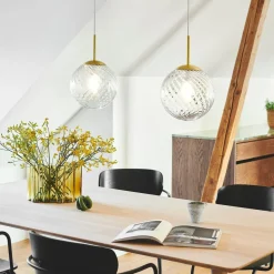 Nordlux Kjøkkenbelysning Tak|Takpendler<Chisell takpendel 25 cm - Klar/Messingfarget