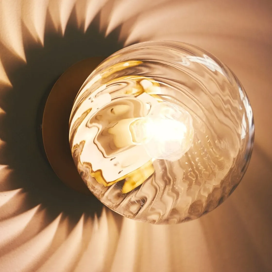 Nordlux Interiørlamper<Chisell vegglampe - Klar/Messingfarget