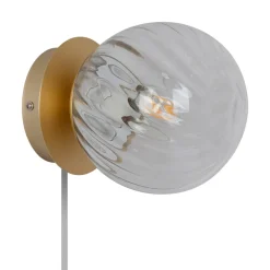 Nordlux Interiørlamper<Chisell vegglampe - Klar/Messingfarget
