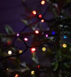 Marksløjd Juletrelys & Lysslynger|Juletrelys Inne<Choice lysslynge utendørs 20 meter IP44 m/fjernkontroll - Flerfarget -