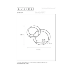 Lucide Utelamper - Veggskjold / Plafond<Circle vegglampe