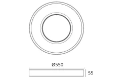 Sg Armaturen As Kjøkkenbelysning Tak|Lightup-Pris<Circulus Maxi taklampe 30W 3000K Dimbar