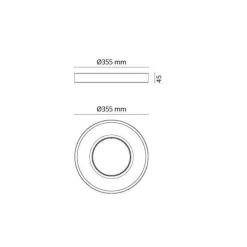 Sg Armaturen As Lightup-Pris|Kjøkkenbelysning Tak<Circulus 19W dimbar LED taklampe / vegglampe