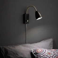 Marksløjd Leselamper<Ciro flex vegglampe - Svart/stål -