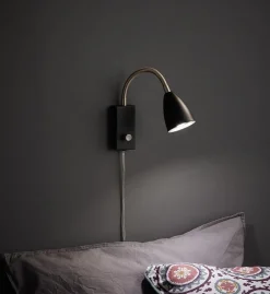 Marksløjd Leselamper<Ciro flex vegglampe - Svart/stål -