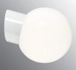 Ifø Electric Kjøkkenbelysning Tak|Taklamper / Takplafonder<Classic Glob blankt opal glass 180 mm skrå IP54 -