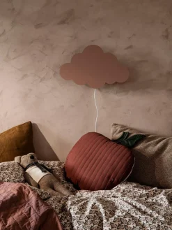 Ferm Living Barneromsbelysning<Cloud / Sky vegglampe - rosa
