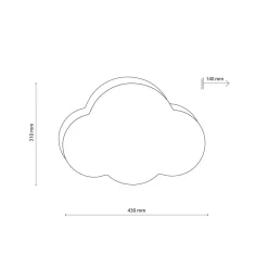 TK Lighting Barneromsbelysning|Kjøkkenbelysning Tak<Cloud mini tak/vegglampe