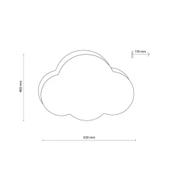 TK Lighting Barneromsbelysning|Kjøkkenbelysning Tak<Cloud tak/vegglampe