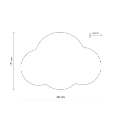 TK Lighting Barneromsbelysning<Cloud vegglampe