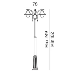 Norlys Lightup-Pris|Lyktestolper<Como stolpe 373